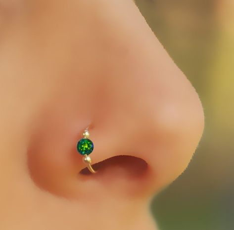 Fake Ring, Fake Nose Stud, Nose Ring Fake, Opal Nose Stud, Cute Nose Piercings, Faux Nose Ring, Fake Nose Ring, Pierced Nose, Nose Ring Jewelry