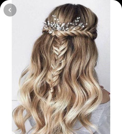 Hairstyles Braid, Wedding Braids, Elegant Wedding Hair, Graduation Hairstyles, Wedding Hairstyles Half Up Half Down, Half Updo, Wedding Hair Down, Bridal Hairstyles, Updo Hairstyles