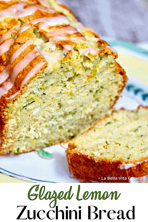 Moist Zucchini Bread, Lemon Zucchini Bread, Fresh Zucchini, Lemon Zester, Lemon Zucchini, Tea Bread, Lemon Bread, Parmesan Zucchini, Zucchini Bread Recipes