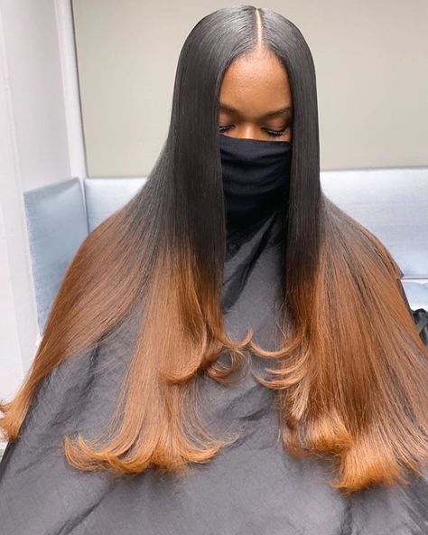 Ombre Honey Brown, Hair Parting, Future Hairstyles, Baby Hair Brush, Straight Lace Front Wig, Honey Brown Hair, Quick Weave, Silk Press, Hair Laid