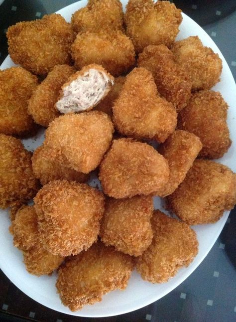 Prawn Balls, Best Junk Food, Chicken Mcnuggets, Chicken Nugget Recipes, Birthday Food, July 10, Poultry Recipes, Chicken Nuggets, Food Obsession