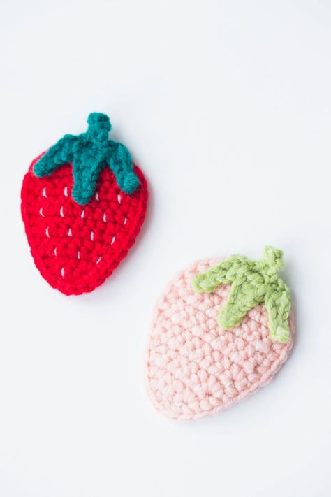 Strawberry Applique Pattern, Crochet Strawberry Applique, Crochet Cardigan Free Pattern, Strawberry Applique, Cardigan Free Pattern, Crochet Butterfly Free Pattern, Crochet Cardigan Free, Crochet Applique Patterns Free, Crochet Strawberry