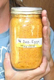 Dehydrate Eggs, Dehydrating Eggs, Food Dehydration, Canning Food Preservation, Canned Food Storage, Home Canning, Emergency Food, Dehydrated Food, Meals In A Jar