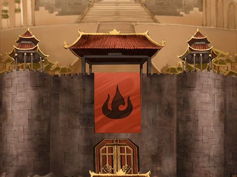 Fire Nation City, Fire Nation Aesthetic, Avatar Fanart, Fire Nation, Avatar Airbender, Avatar World, Avatar Aang, Aang, Avatar The Last Airbender