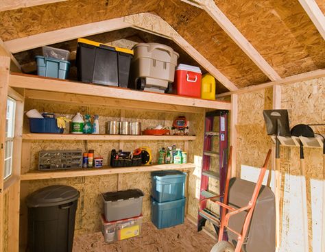 shed organization | The Dos and Don’ts of Shed Organization Shed Organisation, Storage Shed Organization, Shed Organization, Backyard Buildings, Storage Shed Plans, Shed Kits, Shed Plan, Backyard Shed, Outdoor Sheds