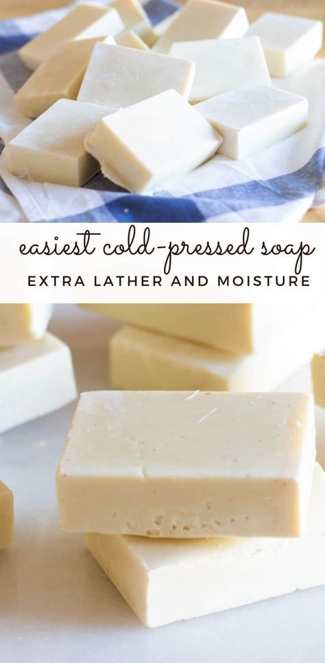 This cold-pressed chamomile soap recipe is great for soothing sensitive skin. Made with moisturizing coconut oil, palm oil, and chamomile essential oil, it is the perfect soap bar for dry skin. #coldpressedsoap #homemadesoap #easysoaprecipe Breast Milk Soap Recipe, Moisturizing Soap Recipe, Coconut Oil Soap Recipe, Cold Press Soap Recipes, Chamomile Soap, Goat Milk Soap Recipe, Milk Soap Recipe, Cold Pressed Soap, Easy Soap Recipes