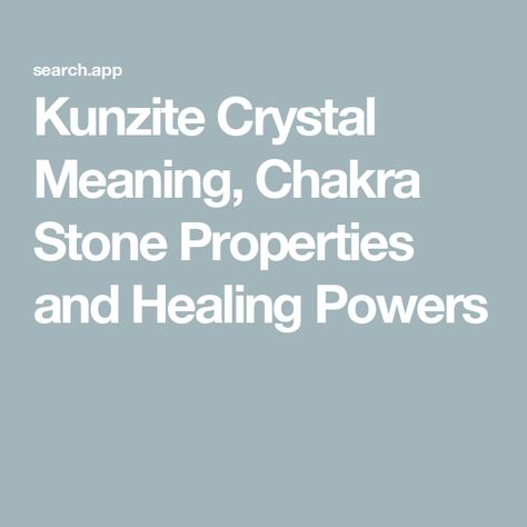 Kunzite Crystal Meaning, Chakra Stone Properties and Healing Powers Kunzite Crystal Meaning, Kunzite Crystal, Stone Properties, Crystal Guide, Gemstone Properties, Inner Healing, Crystal Meanings, Chakra Stones, Negative Emotions