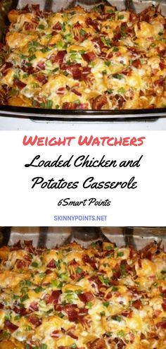 Weight Watchers Casserole Recipes with SmartPoints - Easy WW Freestyle. Are you looking for great Weight Watchers Casserole Recipes with SmartPoints? I have a collection of  easy WW Freestyle meals for you to cook for your family. #weight_watchers #casserole #recipes #food #dinner #breakfast #lunch #healthyrecipes Chicken And Potatoes Casserole, Weight Watchers Casserole Recipes, Loaded Chicken And Potatoes, Seafood Appetizers Easy, Chicken Casserole Recipes Healthy, Weight Watchers Casserole, Weight Watchers Meals Dinner, Potatoes Casserole, Loaded Chicken