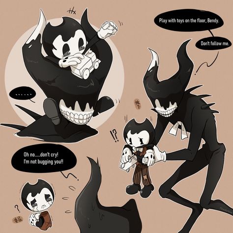 Demon Fanart, Ink Bendy, Ink Demon, Alice Angel, Just Ink, Ink Machine, Bendy And The Ink Machine, Indie Games, Horror Game