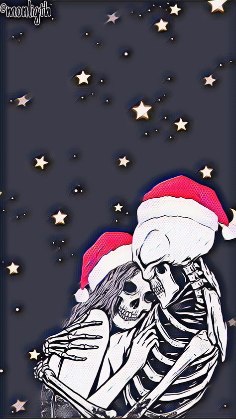 Christmas Wallpaper Spooky, Spooky Christmas Aesthetic Wallpaper, Spooky Christmas Wallpaper Iphone, Scream Christmas Wallpaper, Christmas Skull Wallpaper, Christmas Dark Wallpaper, Christmas Couple Wallpaper, Horror Christmas Wallpaper, Grunge Christmas Wallpaper