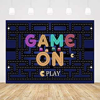 Amazon.com: video game party Movie Photography, Baby Shower Cake Table, Gaming Party, Video Game Party, Light Games, Colorful Lights, Game Themes, Retro Videos, Kids Party Supplies