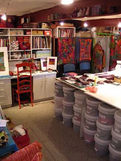 Elizabeth Armstrong's felting studio - another angle Creative Studio Space, Craft Storage Organization, Artist Studios, Art Studio Organization, Art Studio Design, Artistic Space, Studio Organization, Creative Workspace, Dream Studio