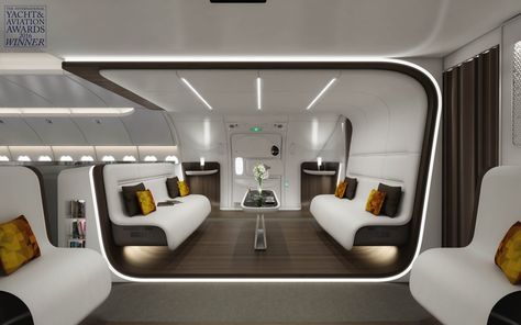 AIM Altitude - Aircraft Cabin Interiors Design & Manufacturing Airplane Interior Design, Airplane Interior, Private Jet Interior, Interior Design Jobs, Cabin Interior Design, Luxury Jets, Spaceship Interior, Luxury Private Jets, Aircraft Interiors