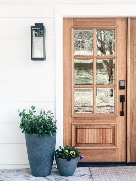 Simple and Beautiful Front Porch Decor - Beneath My Heart Tiny Front Porch Decorating Ideas, Modern Front Porch Decor, New Front Porch, Herringbone Tile Pattern, Front Porch Addition, Timber Frame Porch, Front Porch Makeover, Playful Aesthetic, Porch Life