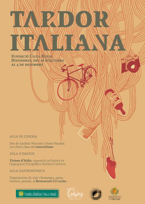 Italian event poster on Behance Italian Film Posters, Italian Poster Design, Italian Food Festival Poster, Food Event Poster, Wine Event Poster, Italy Moodboard, Cultural Poster, Restaurant Posters, Italian Event