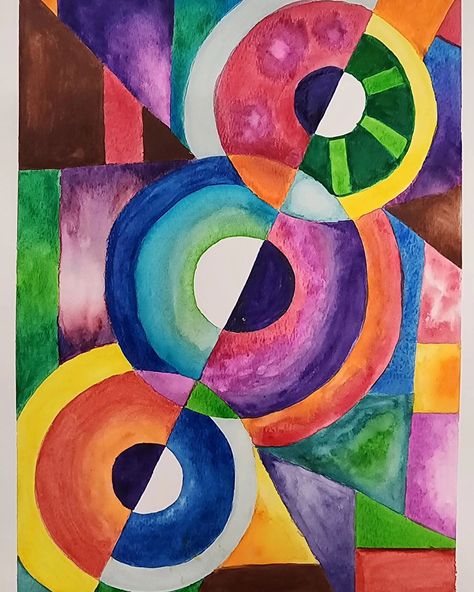 Non-Objective Watercolor Compositions. Art 2. High school, Grades 9-12. . . . #highschoolartteacher #highschoolart #artteachers #artteachersofinstagram #ArtTeacherFusion #artteacher #watercolorpainting #watercolor #prangwatercolor #prang #orphism #abstract #nonobjectiveart Analogous Art, Non Objective Art, School Grades, Art Teachers, High School Art, Art Teacher, Watercolor Paintings, High School, Composition