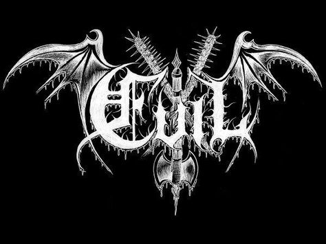 Evil Goth Logo, Evil Logo, Music Logos, Dark Music, Dark Evil, Logo Name, Music Logo, Metallic Logo, Black Metal