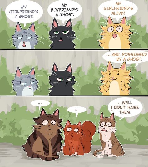 Warriors Memes, Cat Fanart, Warrior Cat Names, Warrior Cats Funny, Warrior Cat Memes, Warrior Cats Comics, Warrior Cats Series, Cats Tumblr, Warrior Cats Books