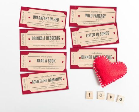 Hey, I found this really awesome Etsy listing at https://www.etsy.com/listing/916585548/love-coupons-romantic-coupons-printable Boyfriend Coupons, Coupons For Boyfriend, Unique Valentines Gifts, Printable Valentines, Valentines Coupons, Love Coupons, Diy Gifts For Boyfriend, Valentines Gifts For Him, Coupon Book