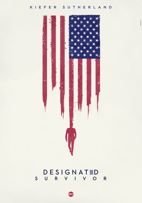 Designated Survivor | FanArt on Behance Survivor Tv Show, June Design, Designated Survivor, The Sorcerer's Apprentice, American Flag Wallpaper, Netflix Tv Shows, Kiefer Sutherland, Design Miami, Basel Switzerland