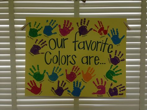 PreK colors Color Days In Preschool, My Favorite Color Activities Preschool, Color Lesson Plans For Toddlers, Learning Colors Activities, Preschool First Day, Color Flashcards, All About Me Preschool, Prek Classroom, Lesson Plans For Toddlers