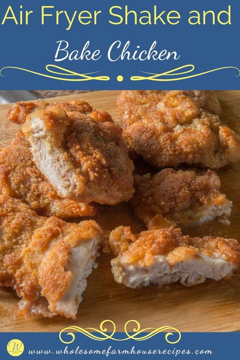 crispy and juicy chicken breast ready to enjoy Chicken Shake And Bake, Shake And Bake Chicken, Shake And Bake Pork, Homemade Shake And Bake, Frozen Lunches, Farmhouse Recipes, Shake N Bake Chicken, Shake And Bake, Sliced Roast Beef