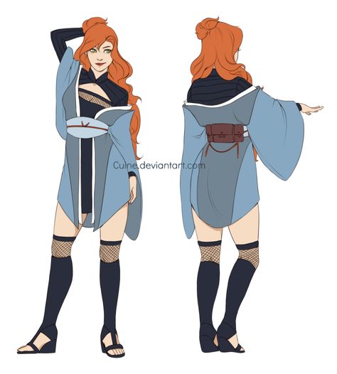 Character Design- Sango Terumi by Cuine Naruto Oc Female, Kunoichi Outfit, Naruto Clothing, Ninja Outfit, Oc Female, Naruto Oc Characters, Naruto Pictures, Naruto Oc, Naruto Girls