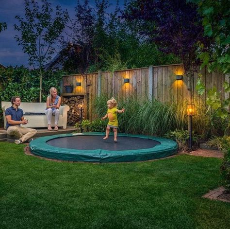 Garden Trampoline, Pool Backyard, Backyard Oasis Ideas, Pools Backyard, Garden Lights, Swimming Pools Backyard, Backyard Living, Fire Pit Backyard, Dream Backyard