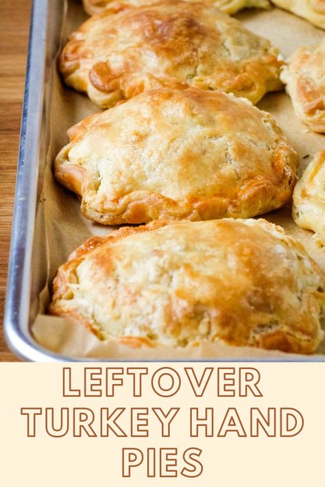 Autumnal Food Recipes, Turkey Leftover Ideas, Turkey Hand Pies, Turkey Leftover Recipes, Savory Hand Pies Recipes, Turkey Pot Pie Recipe, Hand Pies Savory, Food Savory, Savoury Pies