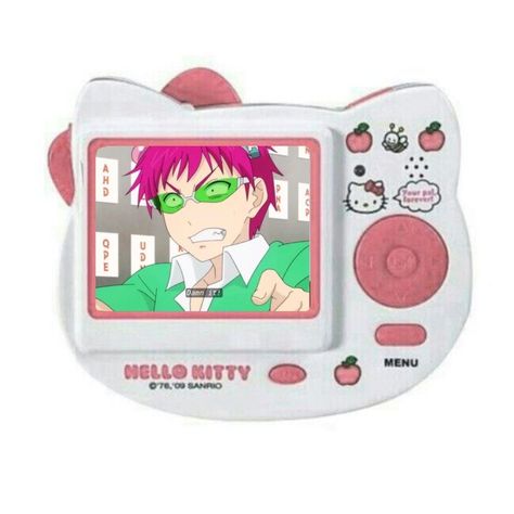 Saiki K Themed Phone, Saiki K App Icons, Saiki K Phone Theme, Nintendo Png Anime, Saiki K Widget, Saiki Widget, Nintendo Png, Saiki Icon, Kusuo Saiki