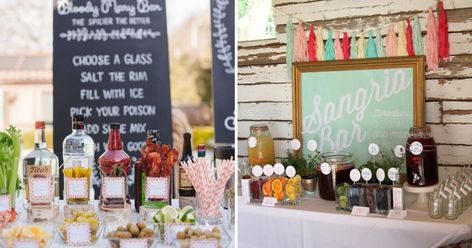 Pour Your Own Drink Bar, Self Serve Beverage Bar, Serving Alcohol At Wedding, Vodka Bar Ideas Parties, Self Service Bar Drink Stations, Soda Bar Drink Stations Wedding Ideas, Drink Station Ideas Party Indoors, Liquor Table Party Bar Ideas, Shot Station Party