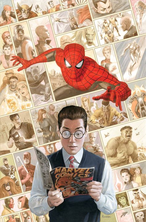 ArtVerso : Foto Paolo Rivera, Art Spiderman, Frank Cho, Image Spiderman, Celebrity Prints, Alex Ross, Jim Lee, Comic Manga, Marvel Comics Art