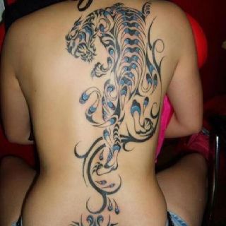 Tribal Tiger Tiger Tattoo Meaning, Beautiful Back Tattoos, Maori Tattoos, Girl Back Tattoos, Tiger Tattoo Design, Small Tattoos Simple, Cute Small Tattoos, Back Tattoo Women, Tattoo Designs And Meanings