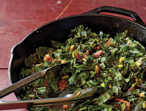 16 mouth-watering collard greens recipes that will blow your mind. | ESSENCE.com Best Collard Greens Recipe, Southern Side Dishes, Collard Greens Recipe, Iron Skillet Recipes, Turnip Greens, Cast Iron Skillet Recipes, Ham Recipes, Southern Cooking, Collard Greens