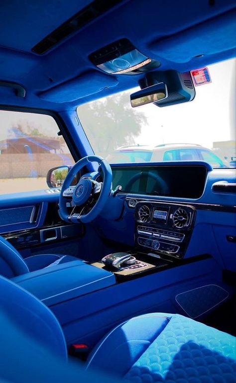 Brabus Interior, Blue Car Interior, Brabus G800, Barbie Cars, Mercedes Brabus, Mercedes Interior, Zapatillas Jordan Retro, Barbie Car, Dream Cars Mercedes