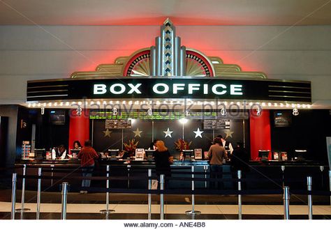 Box Office Cinema Stock Photos & Box Office Cinema Stock Images ... Art Deco Box, Box Office Movie, Movies Box, Photo Box, Box Office, Movie Theater, Vintage Movies, Lincoln, Photo Art