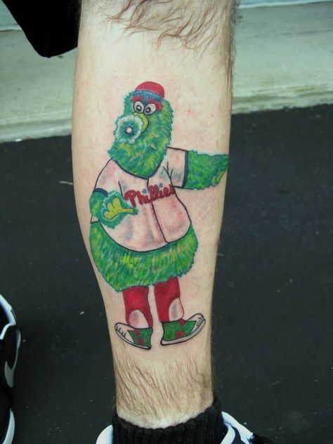 Philly Phanatic by Diane Lange Philly Phanatic Tattoo, Moonlight Tattoo, Watercolor Tattoo, Tattoos