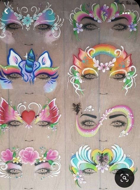 Axolotl Face Paint, Barbie Face Painting Ideas, Princess Makeup For Kids, Face Painting Booth Set Up, Fairy Face Paint Easy, Unicorn Makeup Kids, Barbie Face Paint, Face Paint Unicorn, Pretty Face Paint