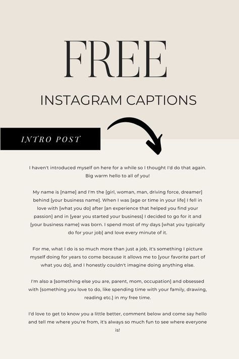 Introduction Captions For Instagram, Introduction Post For Small Business, Ig Introduction Post, Small Business Announcement Ideas, Introducing Yourself On Social Media, Business Introduction Social Media Post, Social Media Introduction Post, Photography Posts Social Media, Business Introduction Social Media