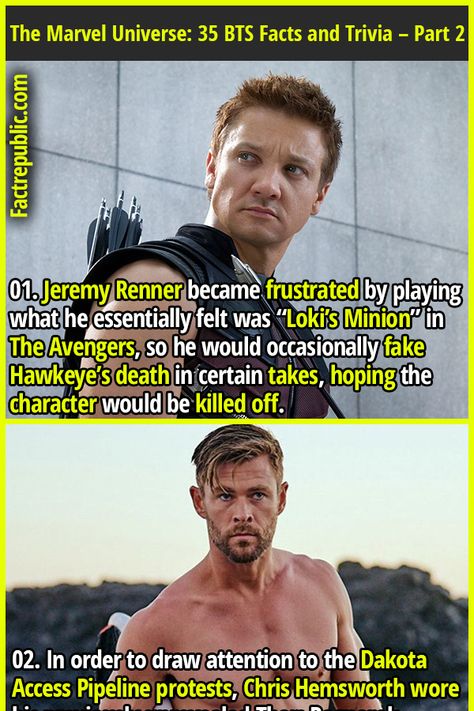 Marvel Apocalypse, Jeremy Renner Hawkeye, Hawkeye Comic, Fact Republic, Marvel Superhero Posters, Bts Facts, Pilot Episode, Marvel Avengers Movies, Unbelievable Facts