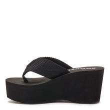 BLACK PLATFORM WEDGE SANDALS! Kat Stratford Shoes, Kat Stratford, Women Platform Sandals, Simple Sandals, Black Platform Sandals, Platform Flip Flops, Sandals Platform, Wedge Flip Flops, Denim Boots