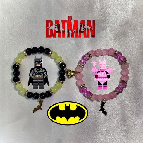 * Batman X Batfairy * Matching bracelets for 2 Available linked in my bio ✨🥹 all bracelets are handmade and designed by me 🙈 #smallbusiness #y2kjewelry #explorepage #explorepage✨ #braceletsbymar #instagram #beadedbracelets #braceletbusiness #jewelry #makemefamous #charmbracelets #bracelets #braceletstacks #braceletlover #friendshipbracelets #matchingbracelets #handmadebracelets #handmadejewelry #braceletsforsale #braceletslovers #batman #legobatman #batfairy Fairy Batman, Homemade Bracelets, Crystal Bead Jewelry, Friendship Bracelets With Beads, Diy Jewelry Projects, Bracelet Craft Diy, Bff Necklaces, Kandi Bracelets, Diy Bracelets Patterns