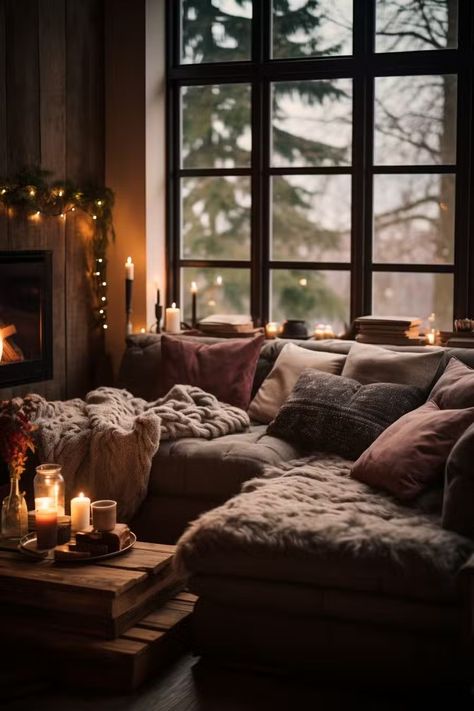 20 Cozy Living Rooms to Curl Up And Stay a While Hygge Living Room, Oversized Armchair, Hygge Living, Cosy Interior, Relaxing Space, Comfy Living Room, Cozy Couch, Cosy Living Room, Comfy Couch