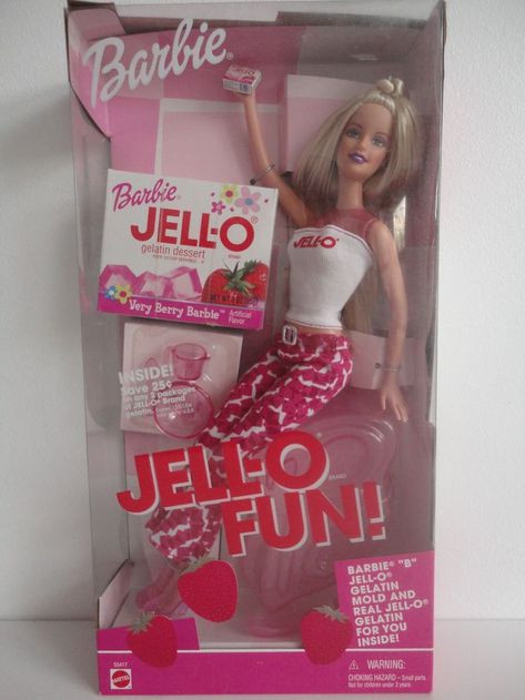 Barbie Jello, Barbies 2000s, Barbie Reference, Asthetic Stationery, 2000s Barbie, Doll Therapy, Barbie 80s, Vintage Barbies, Barbie 2000