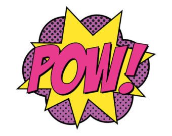 Popular items for pow sign on Etsy Batman Printables, Supergirl Party, Pop Art Party, Images Pop Art, Girl Superhero Party, Batman Party, Pop Art Comic, Superhero Birthday Party, Bd Comics