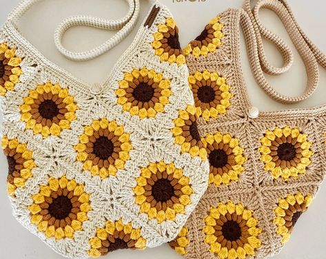 KnothingButKnots | Etsy Granny Square Bag, Crochet Handbag, Cozy Crochet, Crochet Handbags Patterns, Handbag Pattern, Crochet Purse Patterns, Crochet Tote Bag, Crochet Bags Purses, Crochet Tote