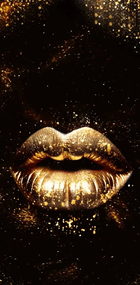 Golden lips  wallpaper by KishoRupa - Download on ZEDGE™ | 85e1 Lips Wallpaper, Lip Wallpaper, Gold Leaf, Lips, Wallpapers, Gold, Pins, Beauty, Quick Saves