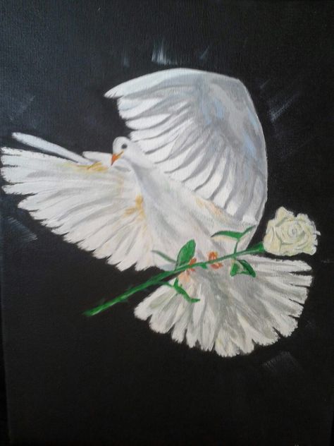 Eve Art, Dove Of Peace, Acrylic Painting, Art Drawings, Drawings, Art