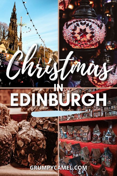 Spend an amazing Christmas in Edinburgh, Scotland, with this complete travel guide. Check out the best things to do in Edinburgh during Christmas, where to stay, tips, and more! Christmas In Scotland, Edinburgh Christmas Market, Edinburgh Christmas, Edinburgh University, Visit Edinburgh, Uk Christmas, Christmas Guide, Christmas Events, Sparkling Lights