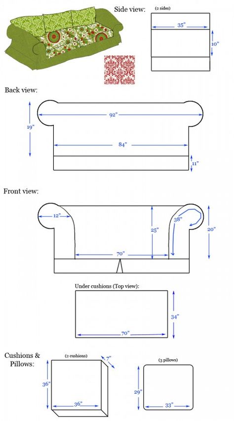 Stitches Sewing, Reupholster Furniture, Upholstery Diy, Bantal Sofa, Trendy Sewing, Slip Covers Couch, Diy Sofa, Creation Couture, How To Design